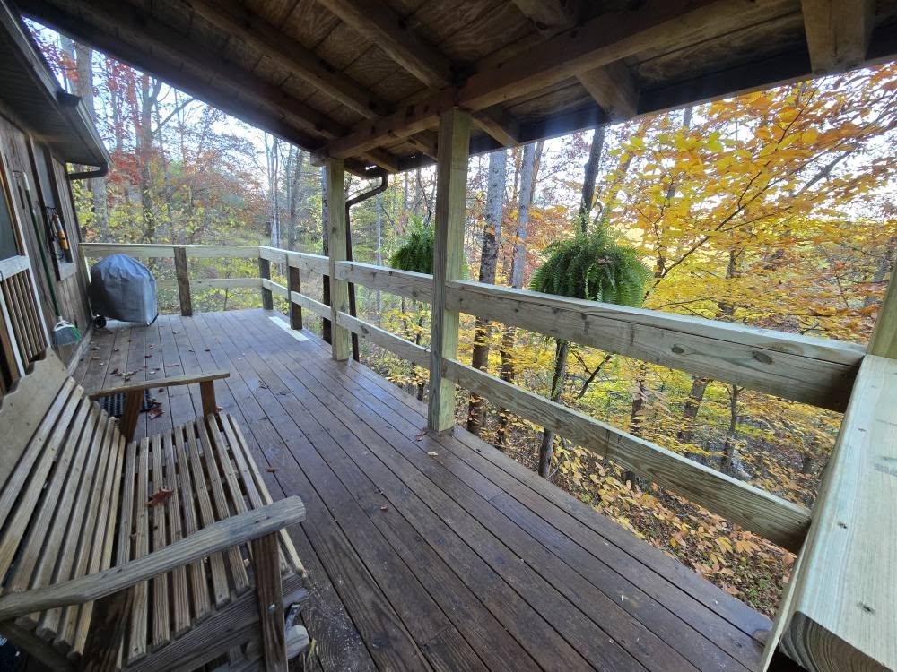 Josh Carpenter Construction gallery Hocking Hills construction project cabin porch replacement